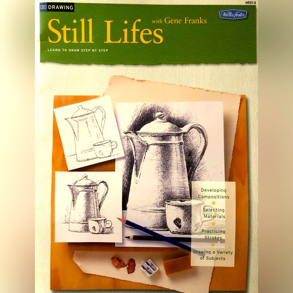 Book, 11 X 14 paperback, Still Life: Learn to Draw Step by Step.